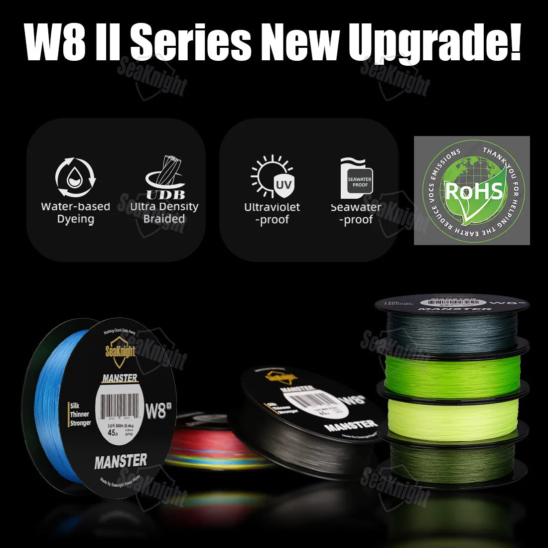 SeaKnight Brand W8 II Series 8 Strands Fishing Line Advanced Wide