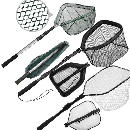 55cm-190cm telescopic fishing net, suitable for salmon, carp, catfish,