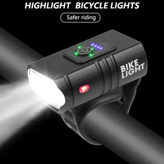 Waterproof LED Bicycle Headlight T6 10W 1200LM 6 Modes USB