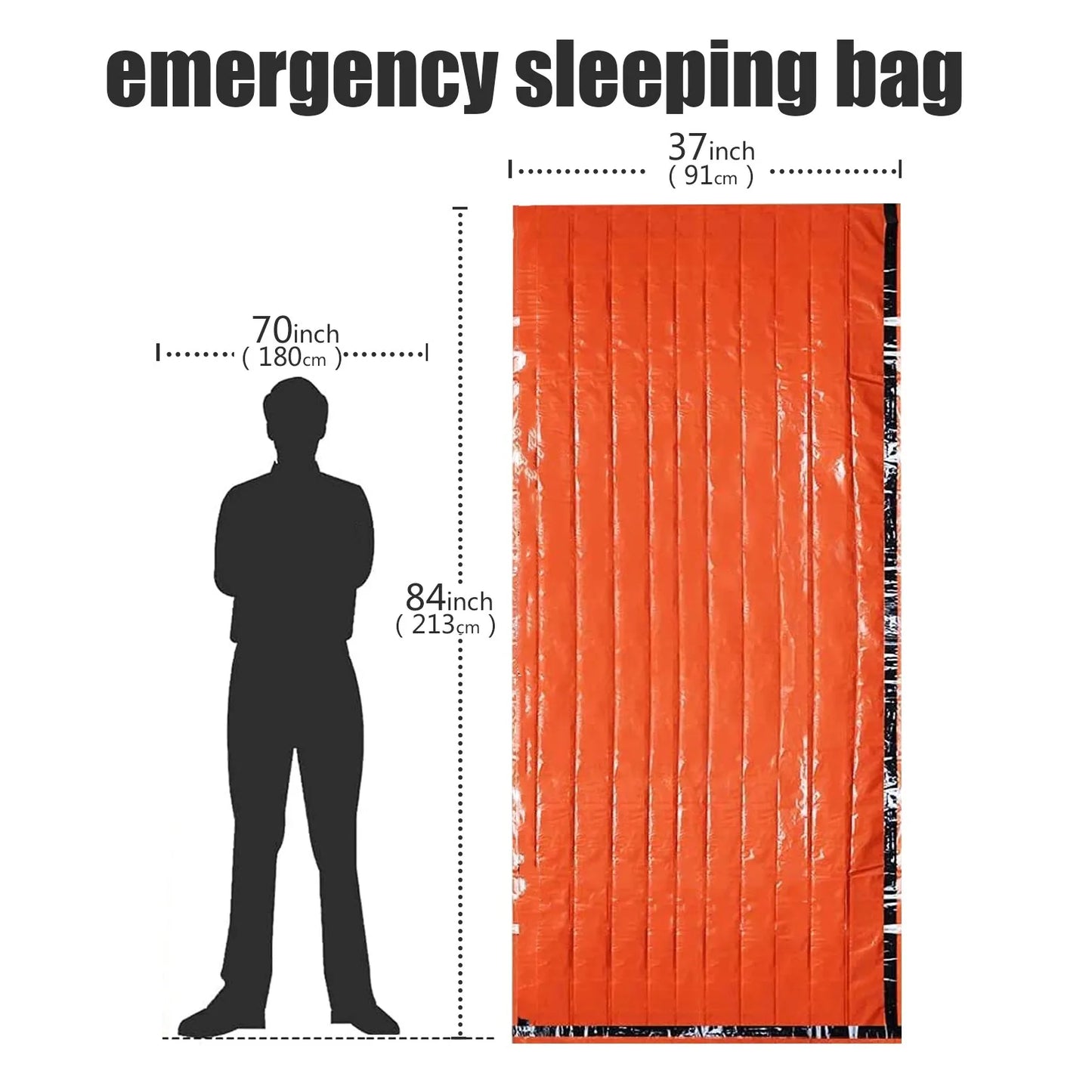 Portable Waterproof Emergency Survival Sleeping Bag Outdoor Edc