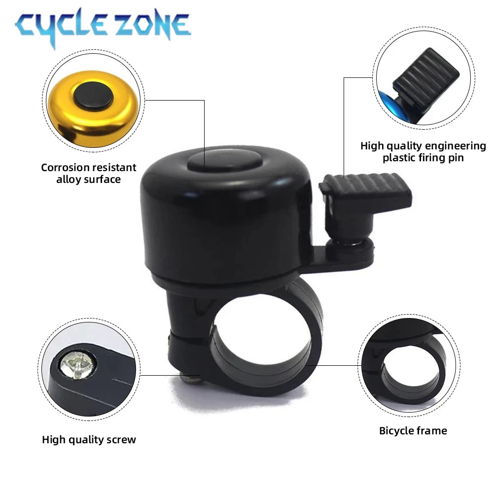 MTB Bicycle Bell Aluminum Alloy Bike Handlebar Bell Ring Mountain Road