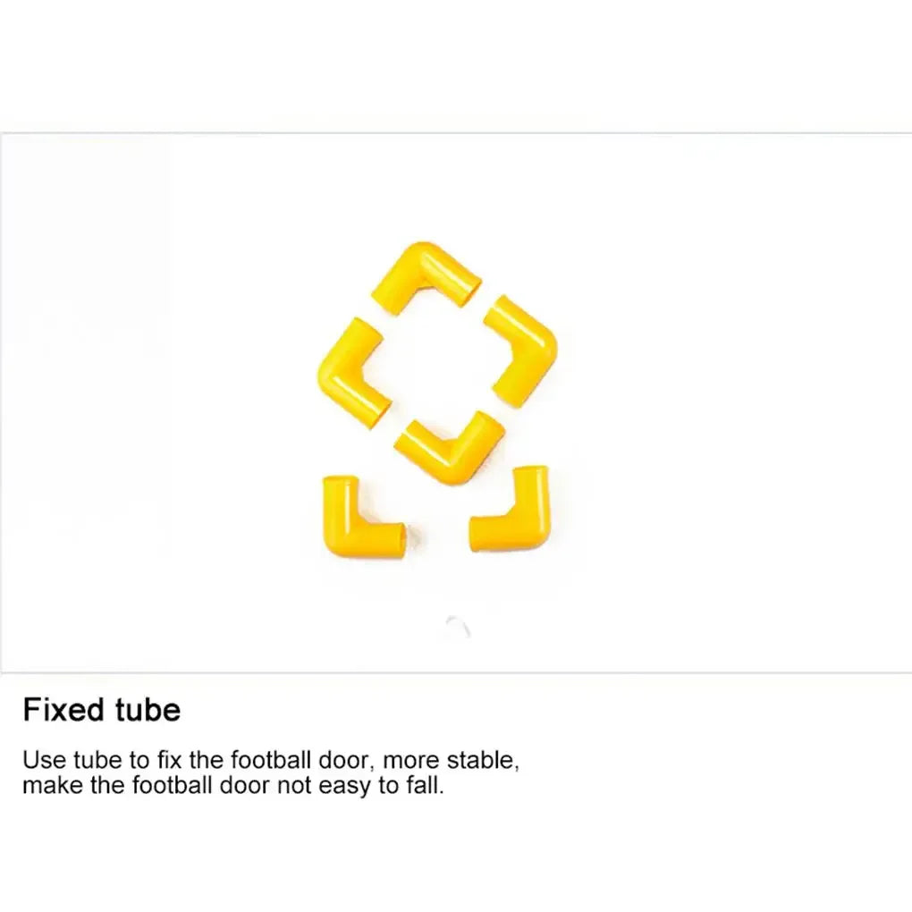 Folding Mini Football Soccer Ball Plastic Removable Goal Post Net Set