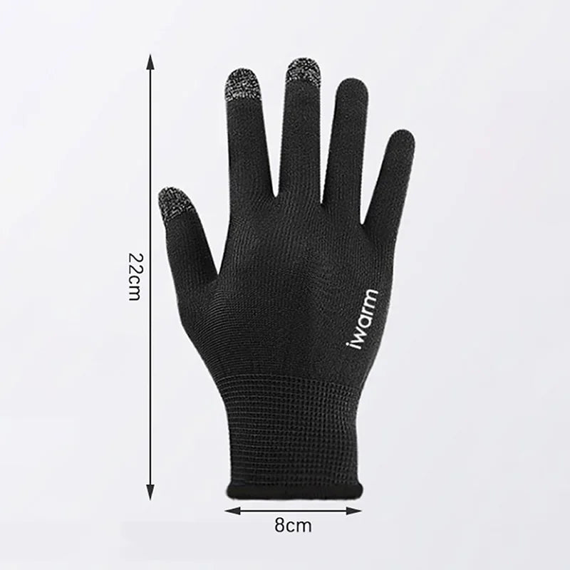 1 Pair Full Fingers Gloves Waterproof Cycling Outdoor Sports Running