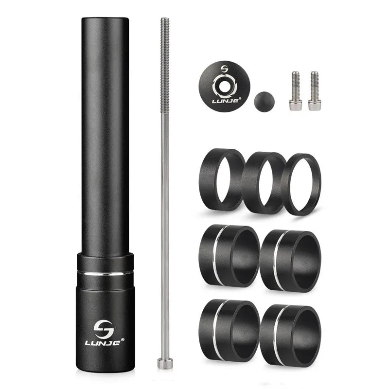 Bicycle Fork Stem Height Extender 90/115/150/180/210mm Aluminum Alloy