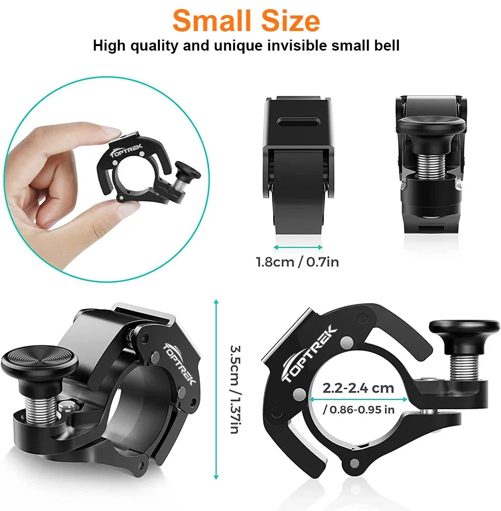 Toptrek Stainless Bicycle Bell Ring MTB Cycling Horn Bike Handlebar