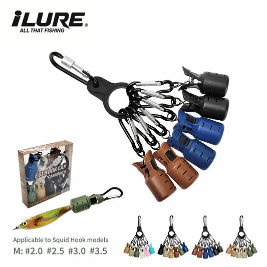 New Squid Jig Bait Protector Kit Size M 6pcs Webfoot Octopus Egi Hooks