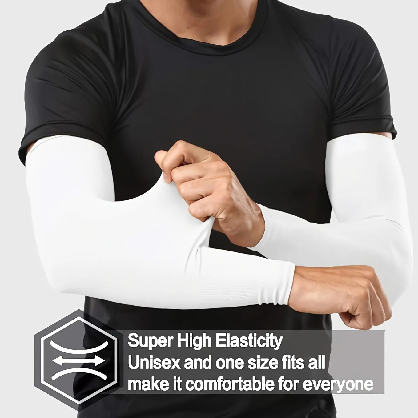 3 Pairs Unisex Sun Protection Arm Sleeves Breathable Cooling Arm