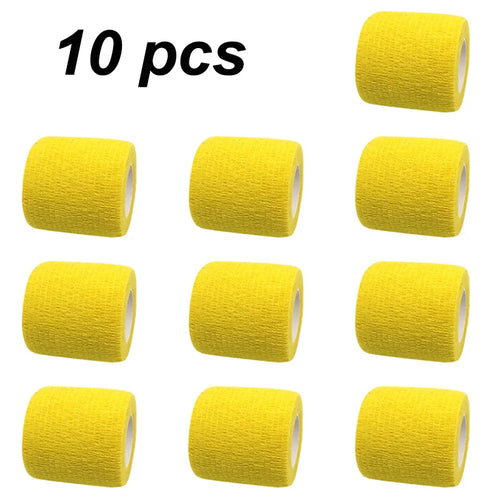 10 pcs Colorful Sports Self Adhesive Elastic Bandage Wrap Tape For