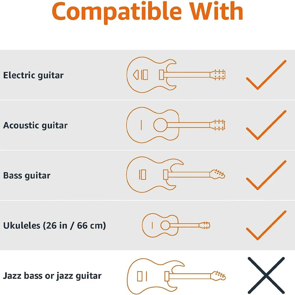 Portable Universal Guitar Stand - Collapsible Single Stand with Safety