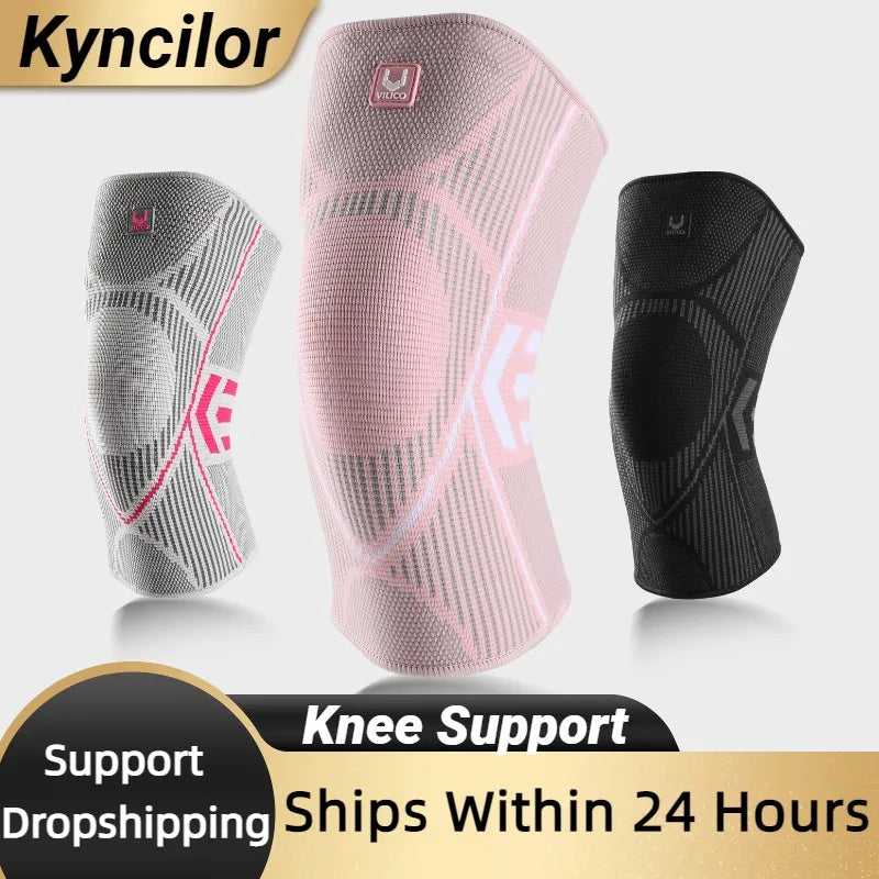 Professional Knee Support Compression Knee Sleeve Anti Slip Silicone