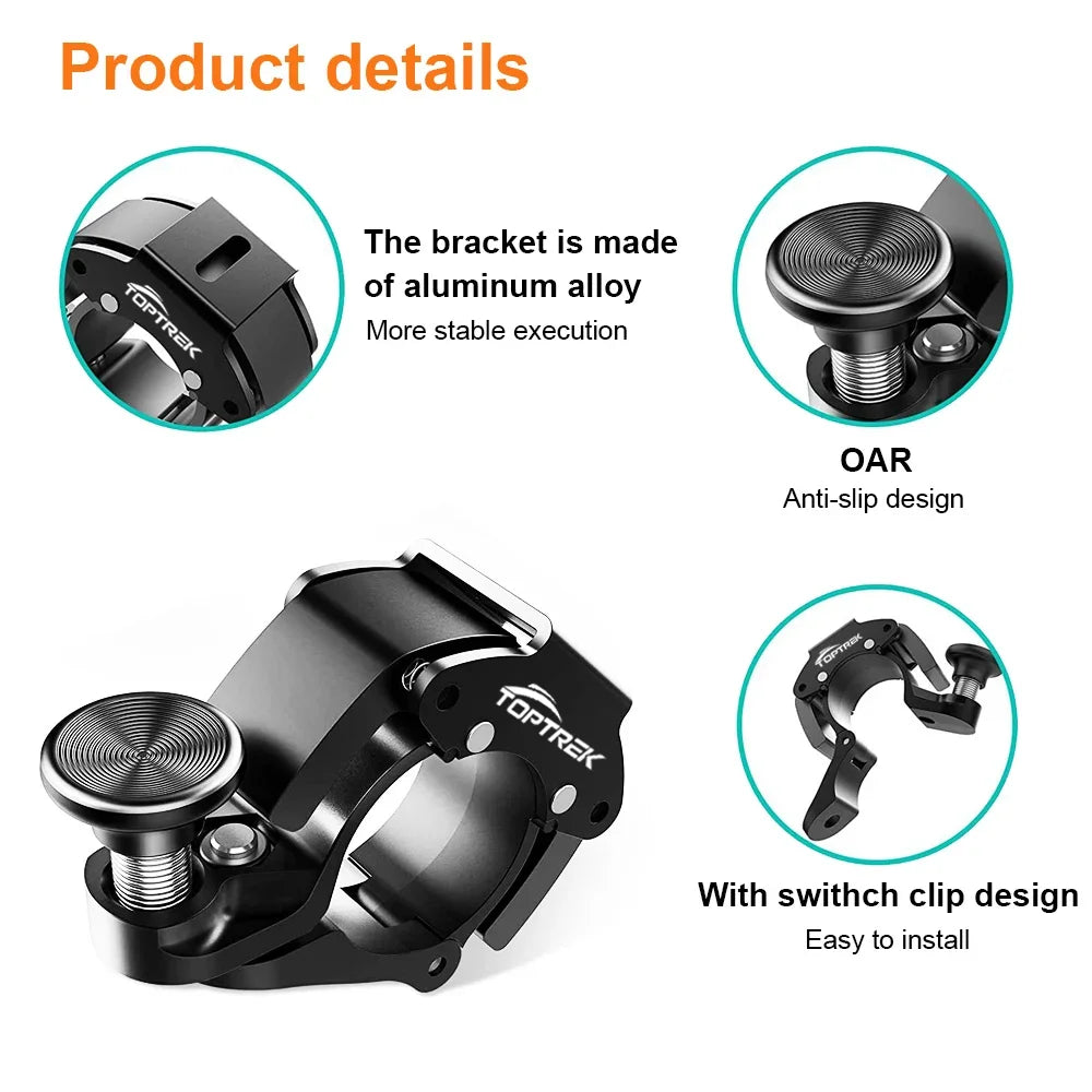 Toptrek Stainless Bicycle Bell Ring MTB Cycling Horn Bike Handlebar