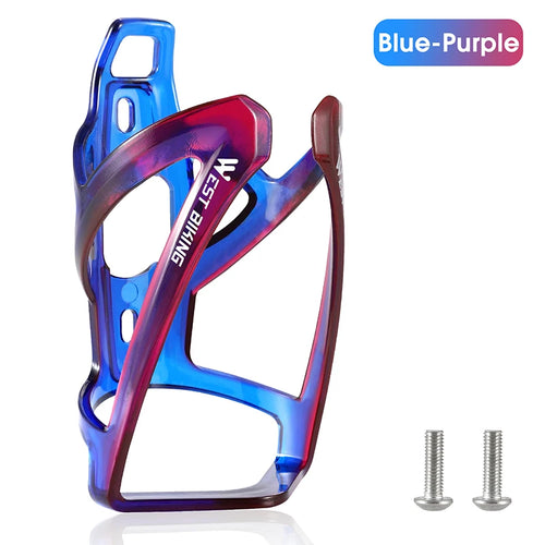 WEST BIKING Bicycle Water Bottle Cage Colorful Gradient Cycling Bottle