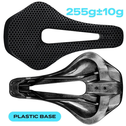 RYET 3D Printed Bike Saddle Ultralight Carbon Fiber Hollow Comfortable