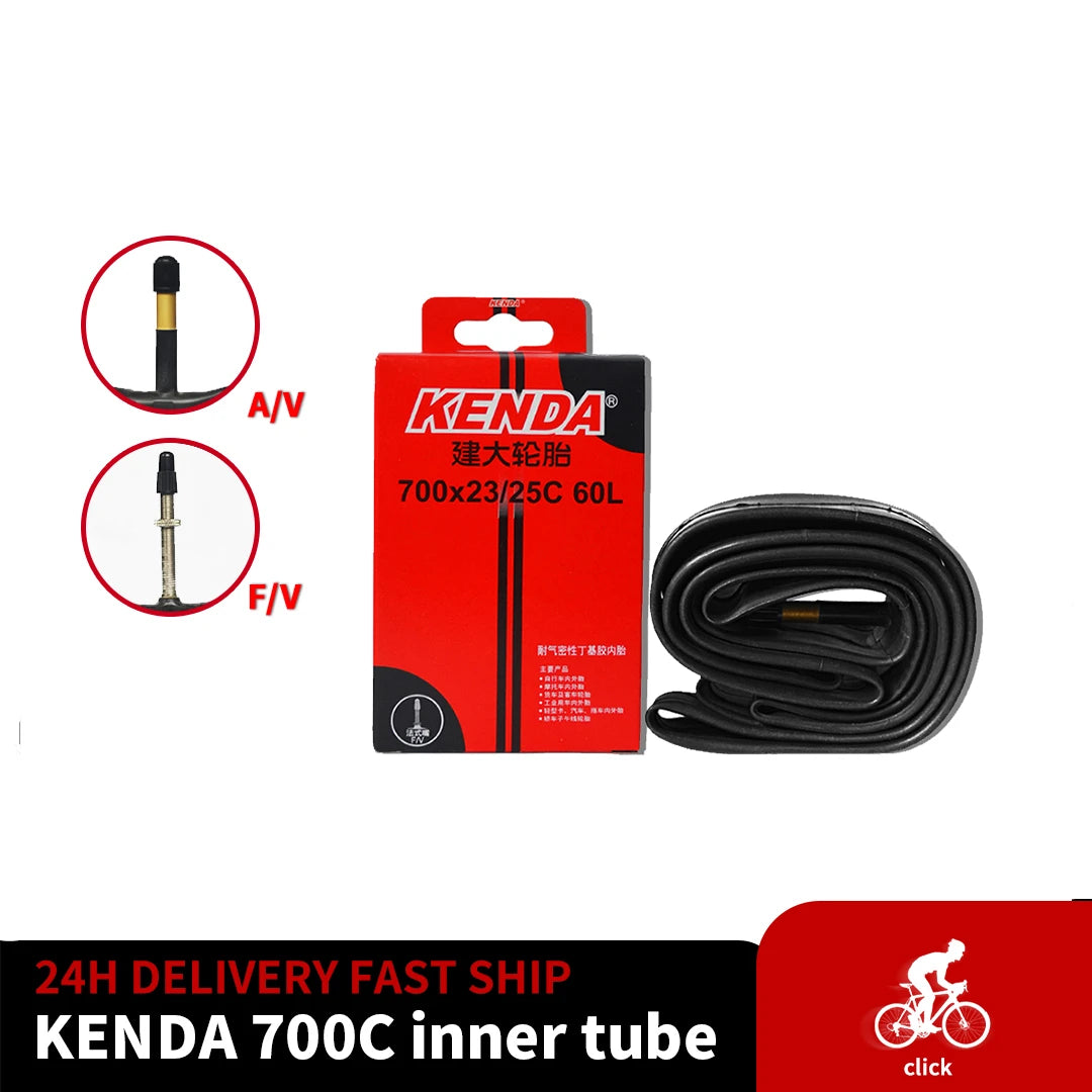 1PCS KENDA Bicycle Tire Inner Tube 700C 18-23C 23-25C 28-32C 35-43C
