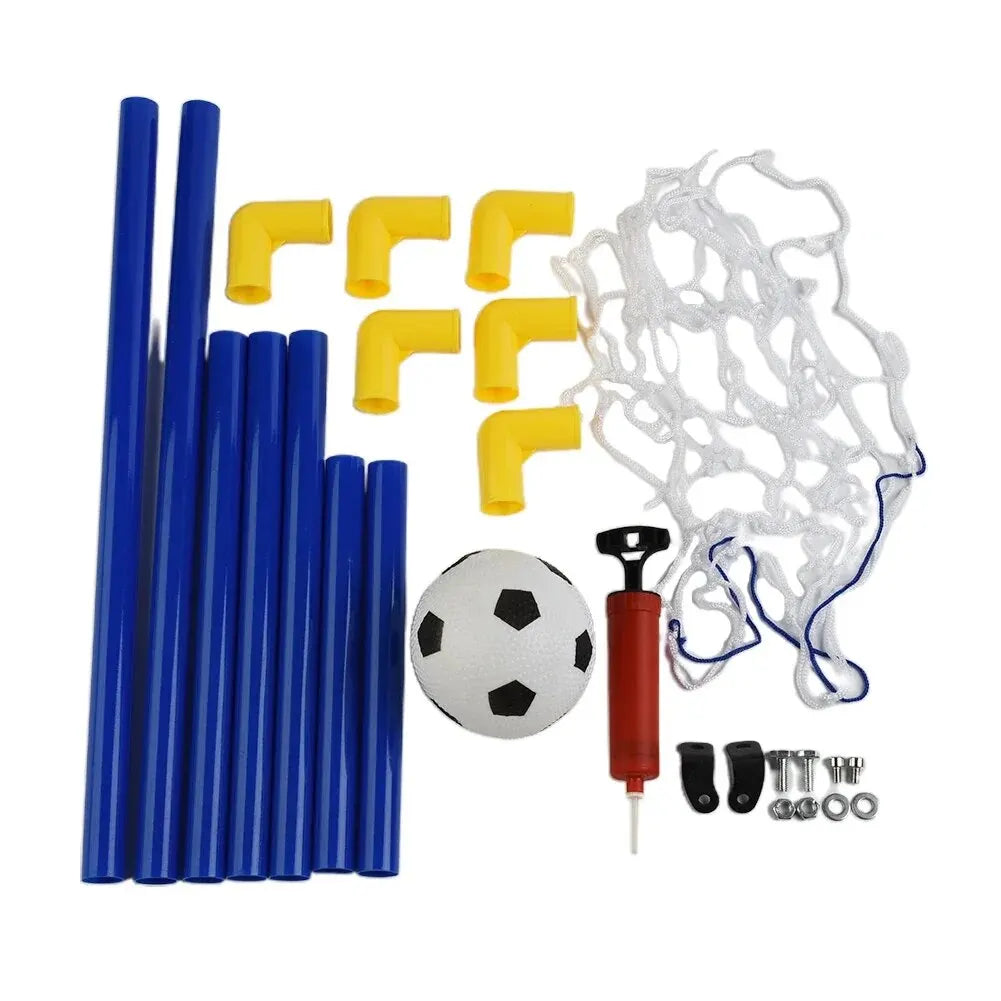 1PC Indoor Mini Folding Soccer Goal Net Plastic Football Post Frame