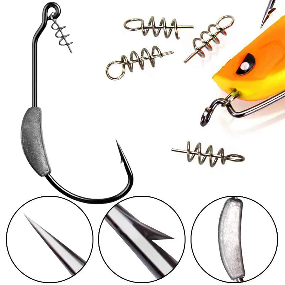 Jig Crank Head Barbed Hook 2g 3g 5.25g 7g Soft Lure Worm Offset