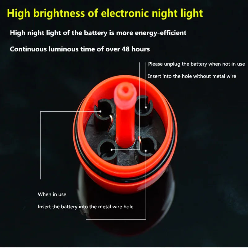 Electronic Floating Wave Rock Fishing with Night Light Float
