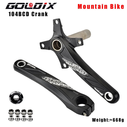 GOLDIX 104BCD Wide and narrow teeth bicycle crankset 170/175mm crank