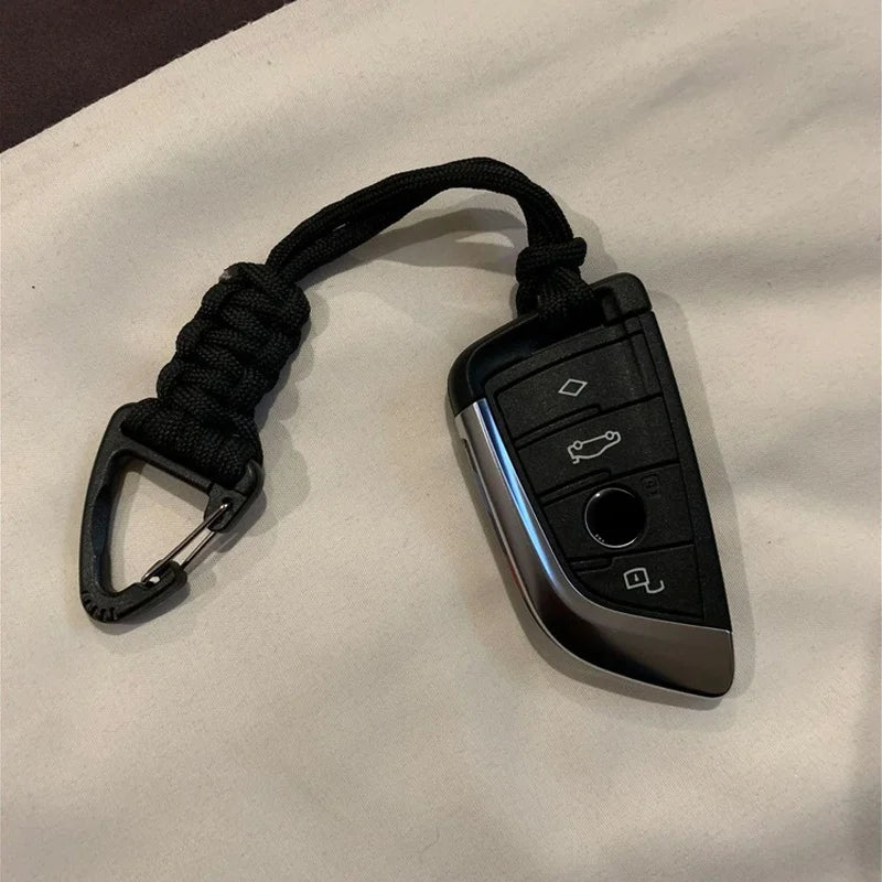 One High-Quality, Hand-Woven, High-Strength Cord Keychain With A