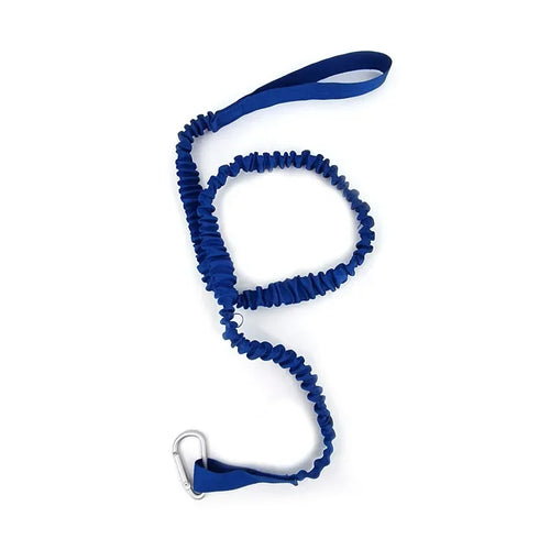 1PC Adjustable Elastic Kayak Paddle Leash - Coiled Lanyard Cord with