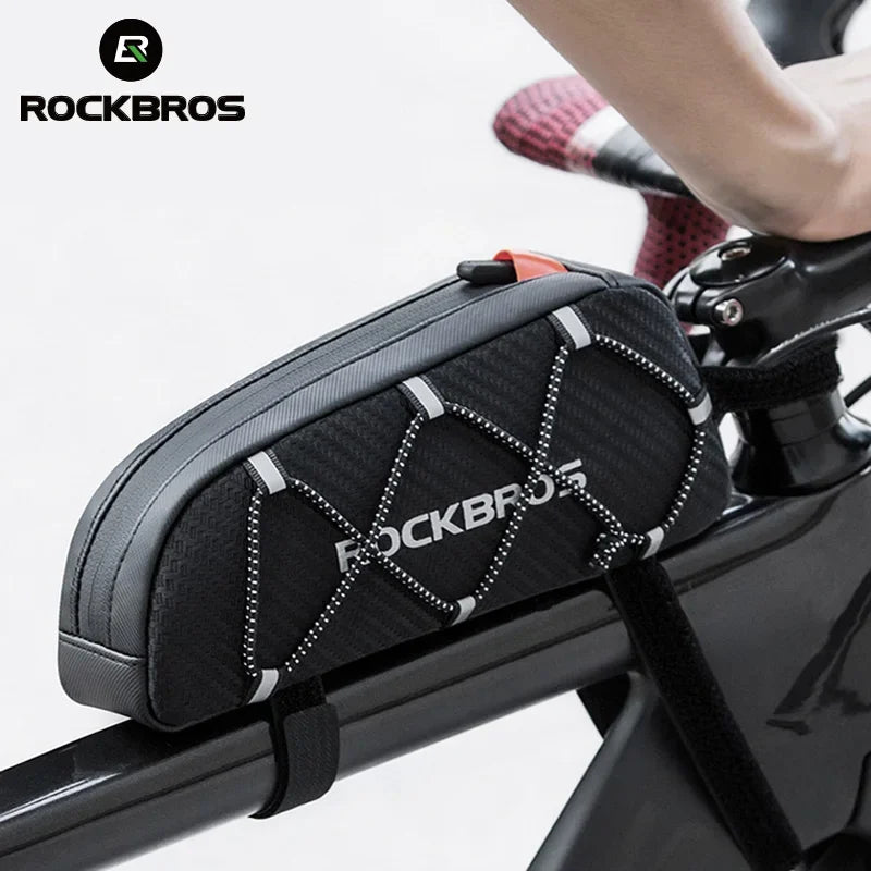 ROCKBROS Bike Bag Waterproof Reflective Front Top Frame Tube Bag