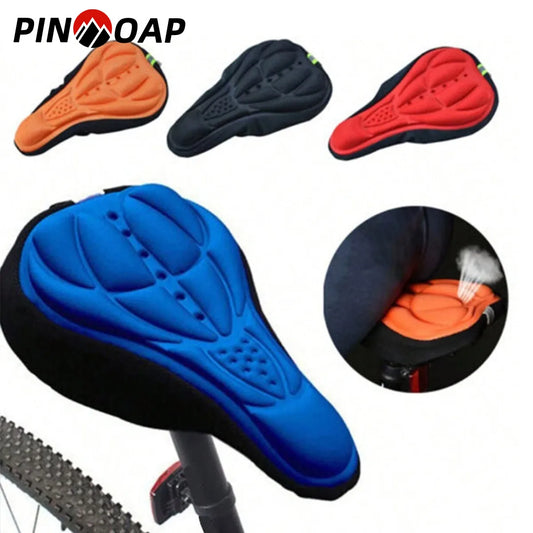 1pc Mtb Bicycle 3d Saddle Cover Comfortable Foam Seat Cushion