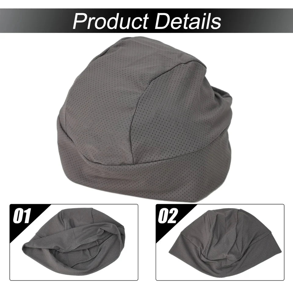 Hat Mesh Fabric Quick Dry Cycling Cap Motorcycle Helmet Liner Bike