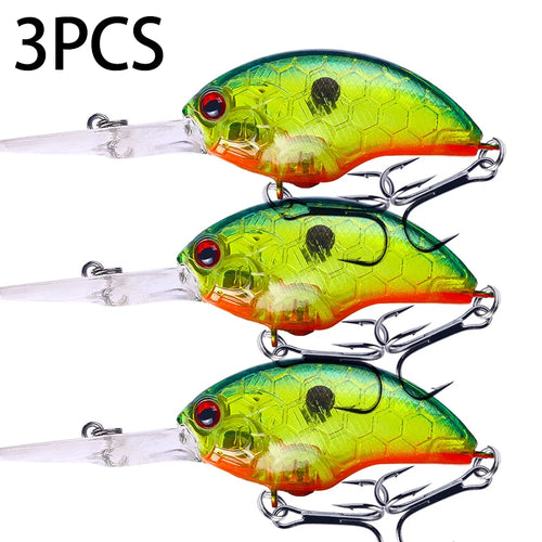 HENGJIA 13G 9CM Fishing Lures Rock Crank Bait Crankbait Minnow  Bass