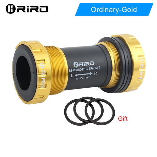 RIRO Bicycle Ceramic Bottom Bracket BB68/BB92 68/73MM Threaded BB MTB