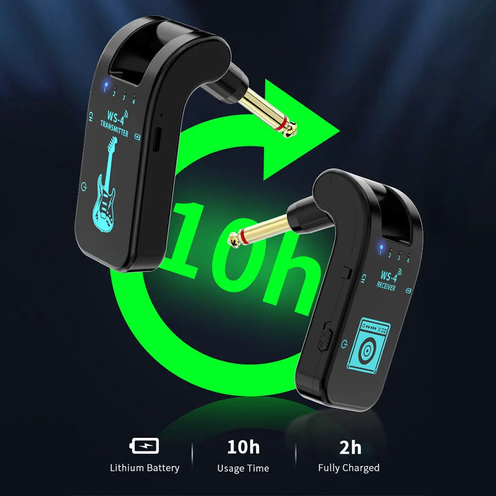 2.4G Wireless Guitar System Guitar Transmitter Receiver Set for