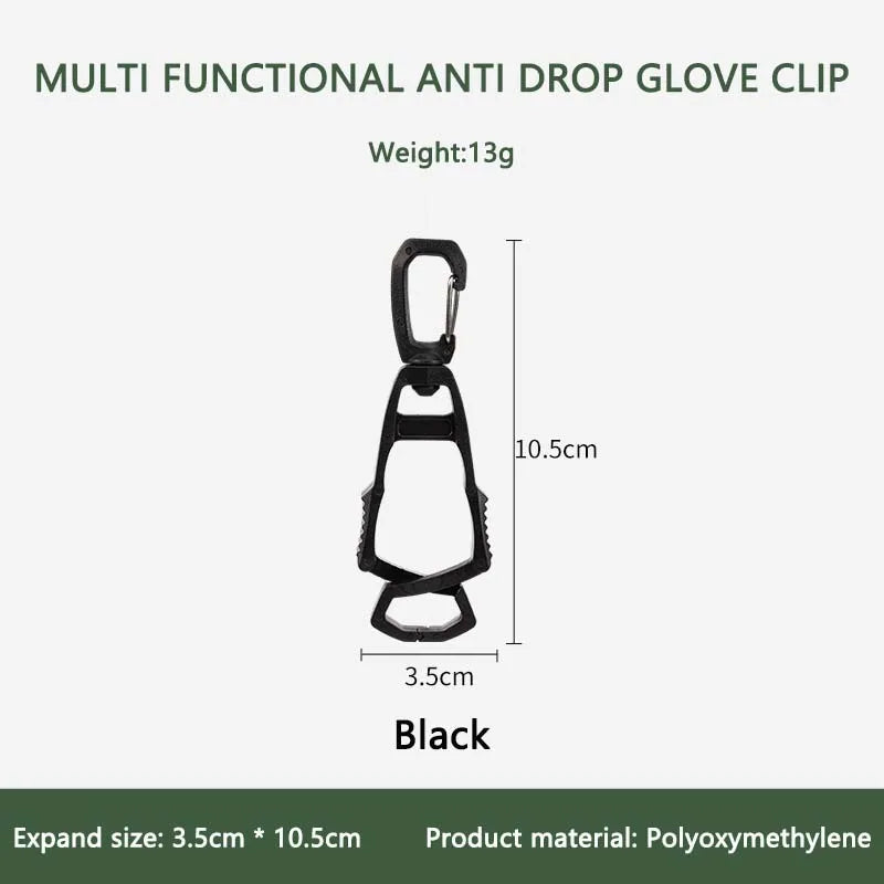 Camping Multifunctional Glove Clip Hanger Safety Glove Holder Plastic