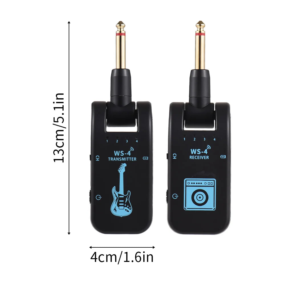 2.4G Wireless Guitar System Guitar Transmitter Receiver Set for