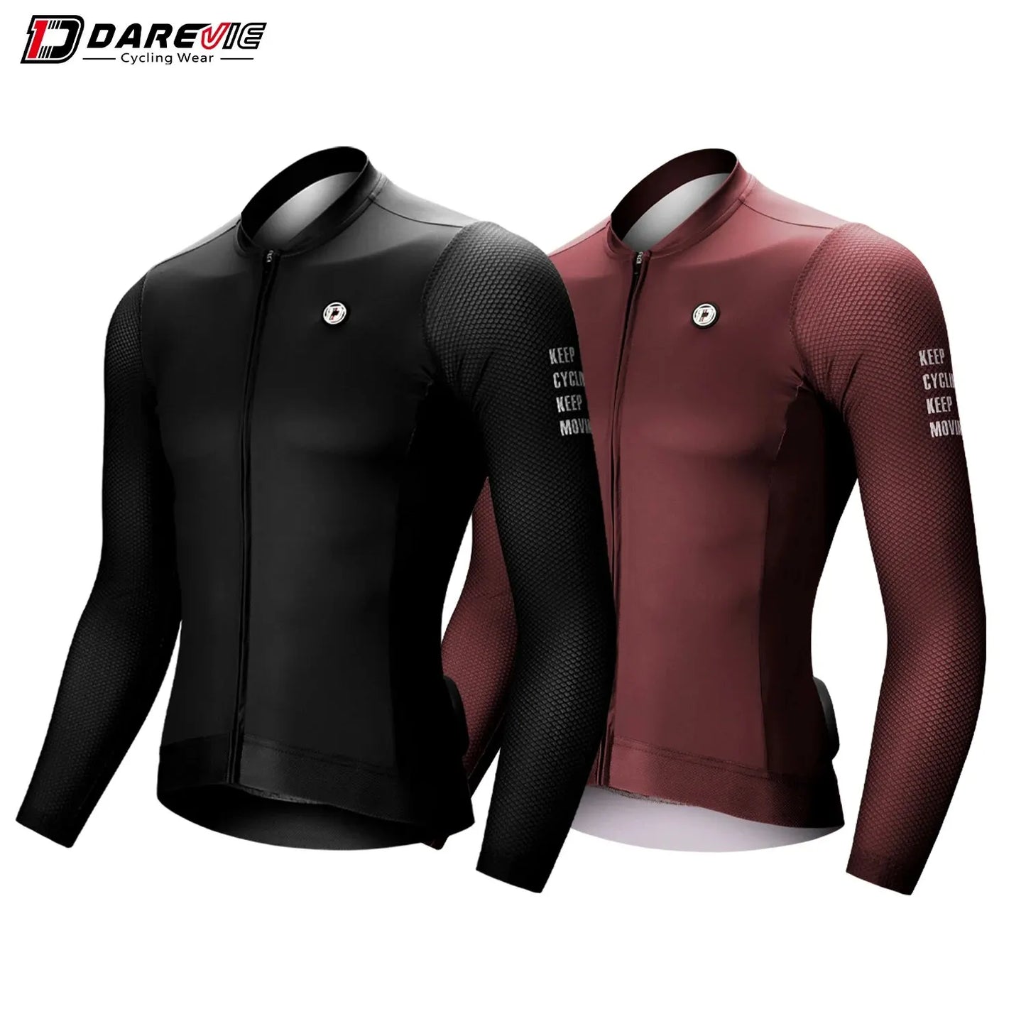 DAREVIE Man Cycling Jersey 2024 Summer Breathable Long Sleeve Men's
