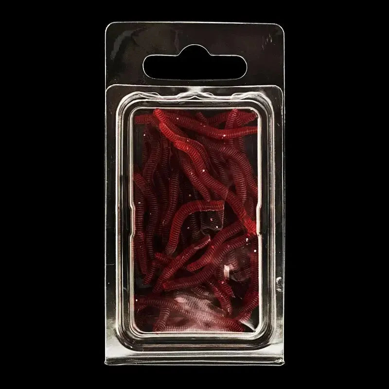 Lifelike Fishy Smell Red Soft Lures Simulation Earthworm Red Worms