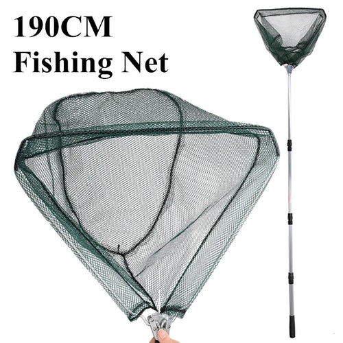190cm 92cm 55cm Telescopic Landing Net Folding Fishing Pole Extending