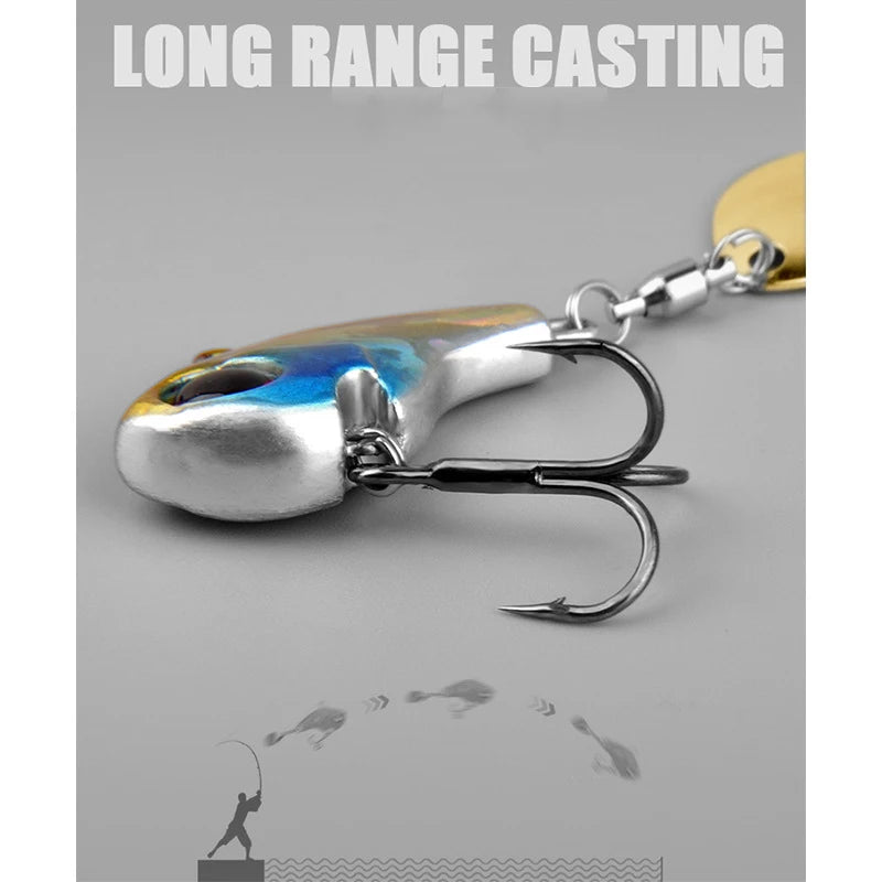 5Pcs/Box Metal Mini VIB With Spoon Fishing Lure 5g 7g 10g 14g  Fishing