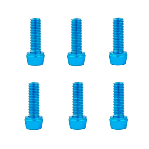 6PCS  Bike Stem M5 Alloy Steel Bolts, Bicycle Stem Bolts Screws,