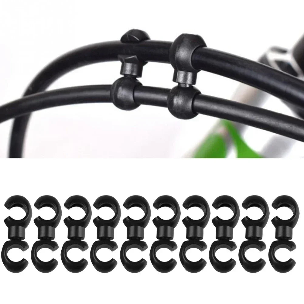 10-50 pcs Rotatable Bicycle Cable Clips - MTB Derailleur Shift Line