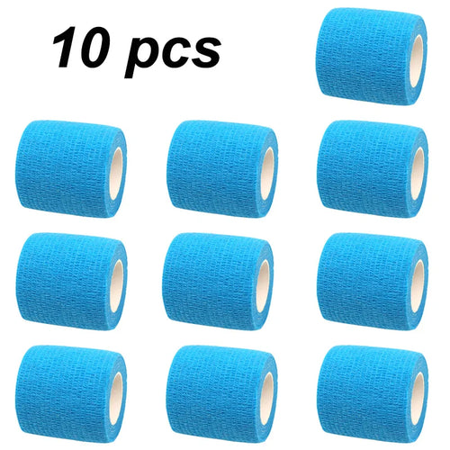 10 pcs Colorful Sports Self Adhesive Elastic Bandage Wrap Tape For