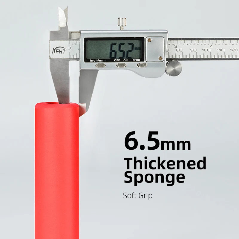 ROCKBROS Cycling Grips Anti-skid Shockproof Silicone Sponge Handlebar