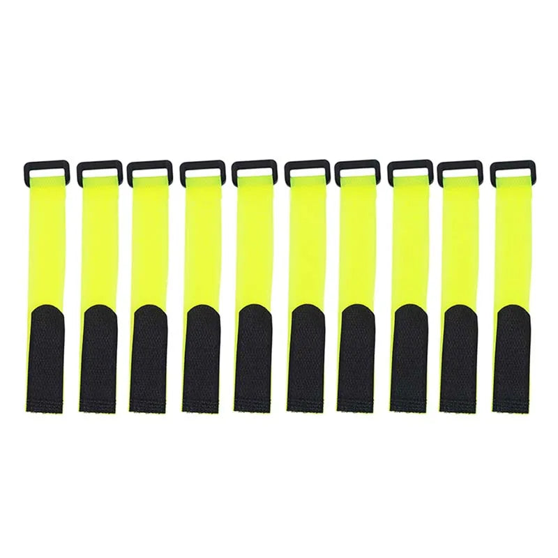 10pcs/set Reusable Fishing Rod Tie Holder Strap Suspenders Fastener
