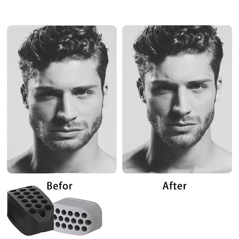 Silicone Jaw Exerciser Facial Toner & Jawline Fitness Ball Neck Toning