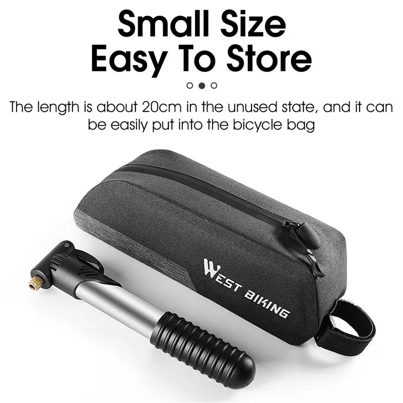 WEST BIKING Portable Mini Bicycle Pump Cycling Hand Air Pump Ball Tire