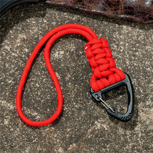 One High-Quality, Hand-Woven, High-Strength Cord Keychain With A
