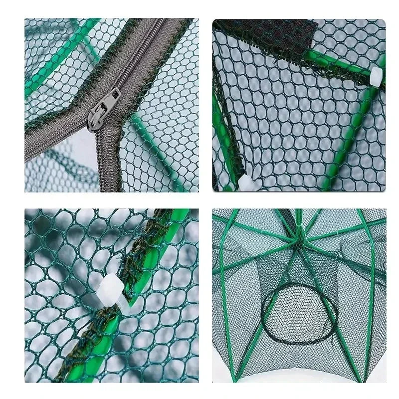 Mesh For Fishing Net/Tackle/Cage Folding Crayfish Catcher Casting/Fish