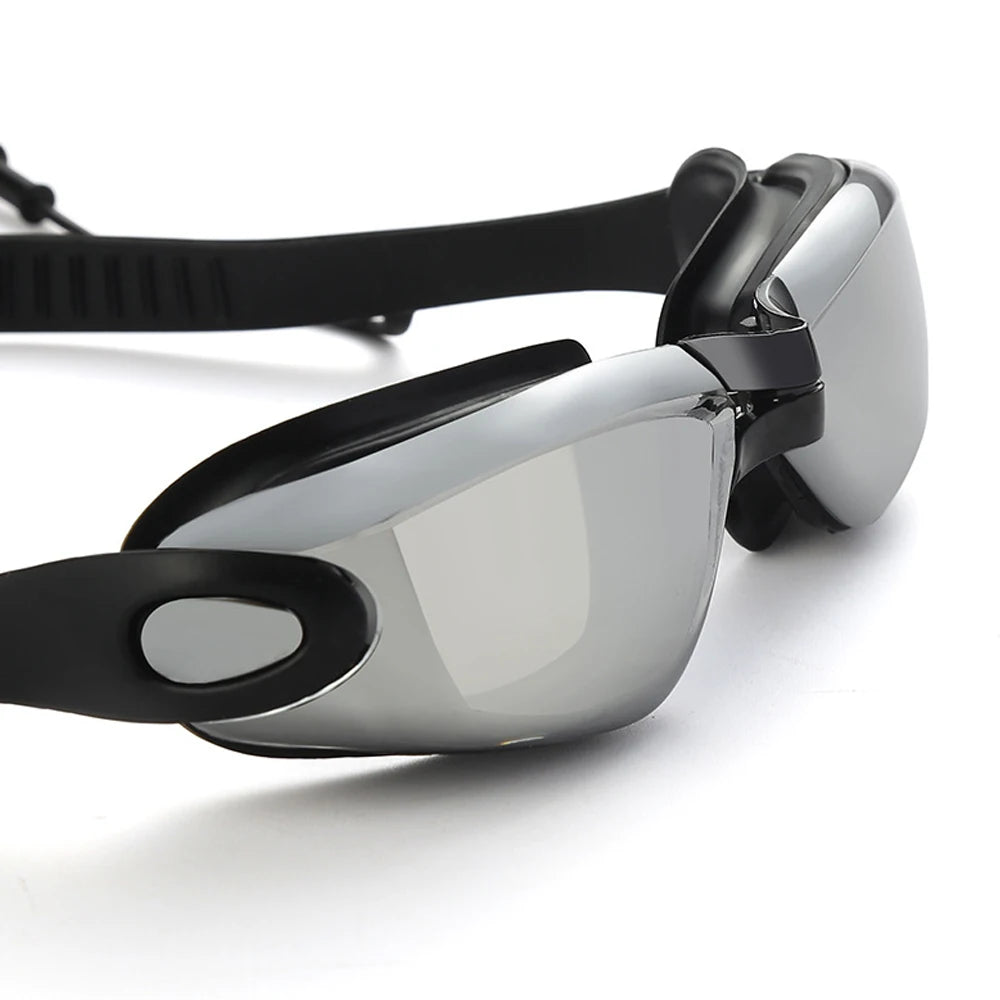 Swimming Goggles Adults Swim Glasses with Earplug Men Women Anti-fog