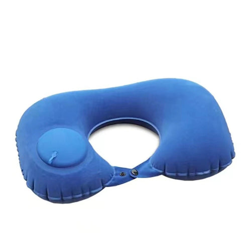 TARKA Flocking Inflatable Neck Pillow Portable Pillow Can Be Stored