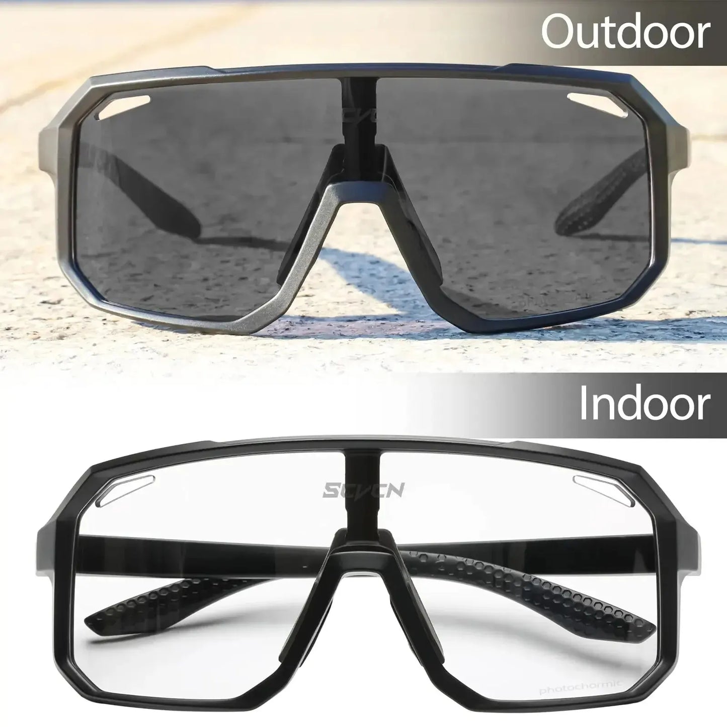 Cycling Glasses Photochromic Sunglasses Men Women Mountain Bike Road