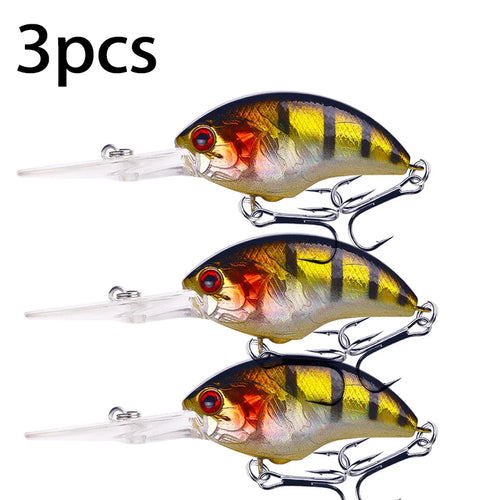 HENGJIA 13G 9CM Fishing Lures Rock Crank Bait Crankbait Minnow  Bass