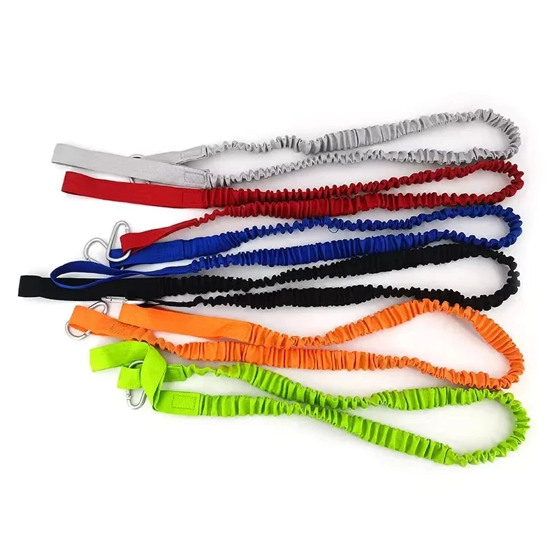 1PC Adjustable Elastic Kayak Paddle Leash - Coiled Lanyard Cord with